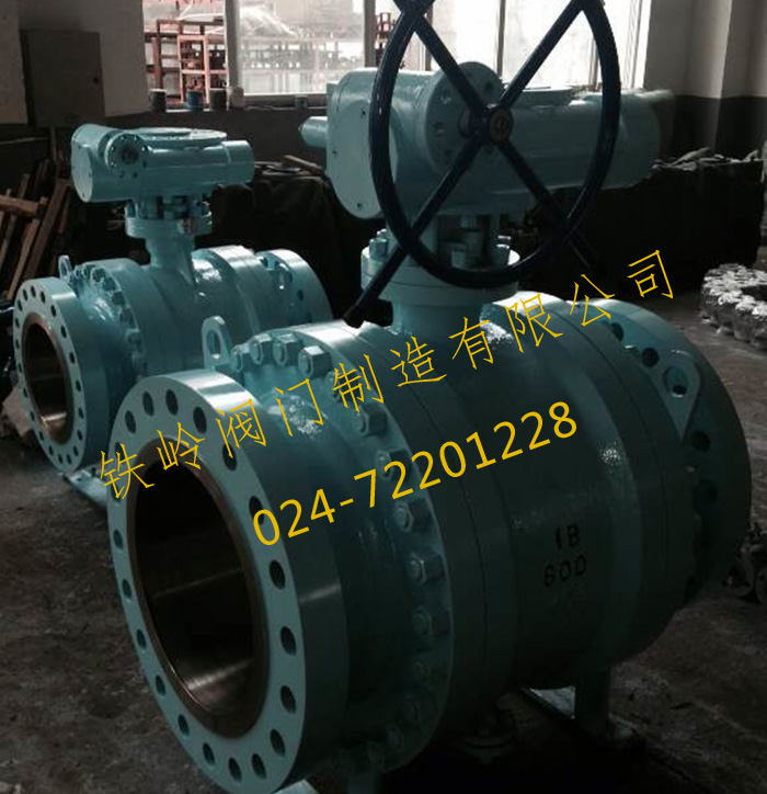 高温高压金属密封大口径球阀